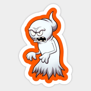 Creepy Ghost Sticker